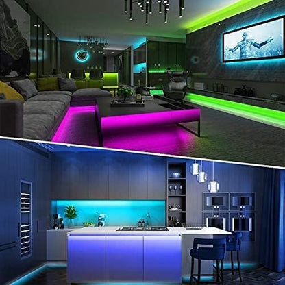 LED Strip Lights - Sync Color Changing with Remote
